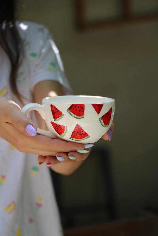 فنجان لته خوری طرح میوه
