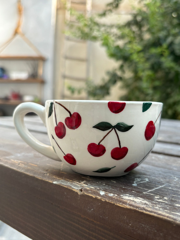 فنجان لته خوری طرح میوه
